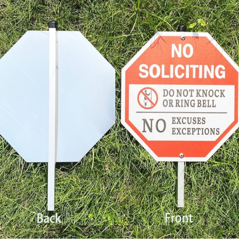 RESERVED No Soliciting Sign - Picture 2 of 7
